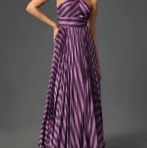 ANTHROPOLOGIEHutch Halter Striped Maxi Dress